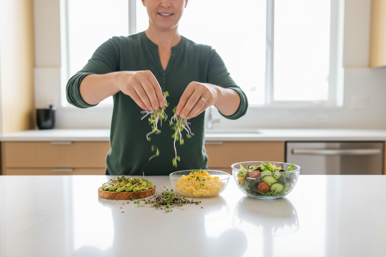 Quick & Nutritious: Your Guide to Effortless Healthy Meals with Microgreens
