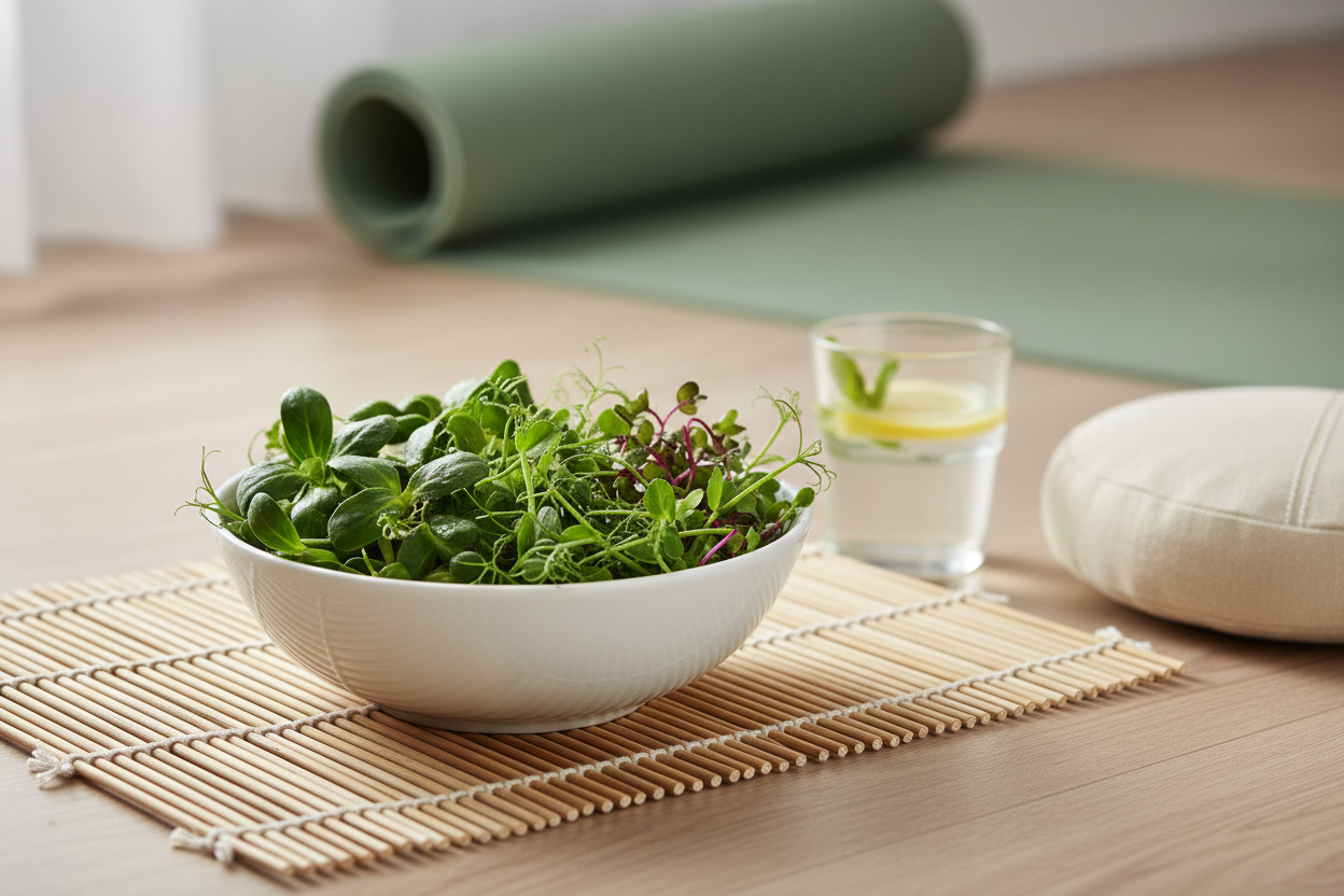 The Yoga and Mindfulness Guide to Eating Microgreens: Clean Food for a Conscious Life
