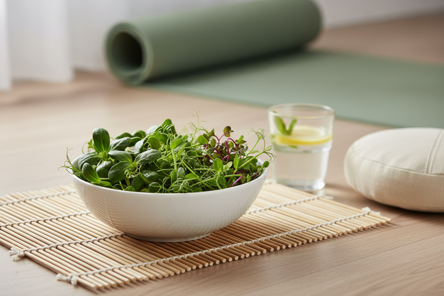 The Yoga and Mindfulness Guide to Eating Microgreens: Clean Food for a Conscious Life